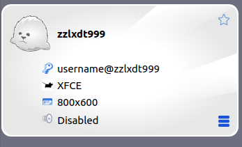 the default, incorrect resolution for an x2go session